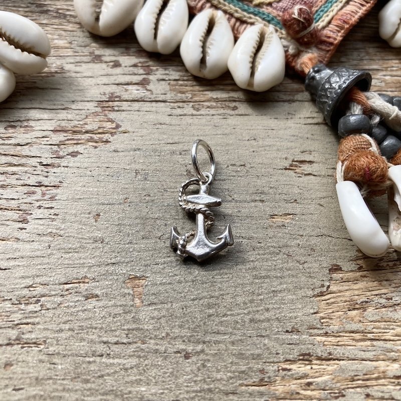 Cute Little Vintage Sterling Silver Anchor Pendant