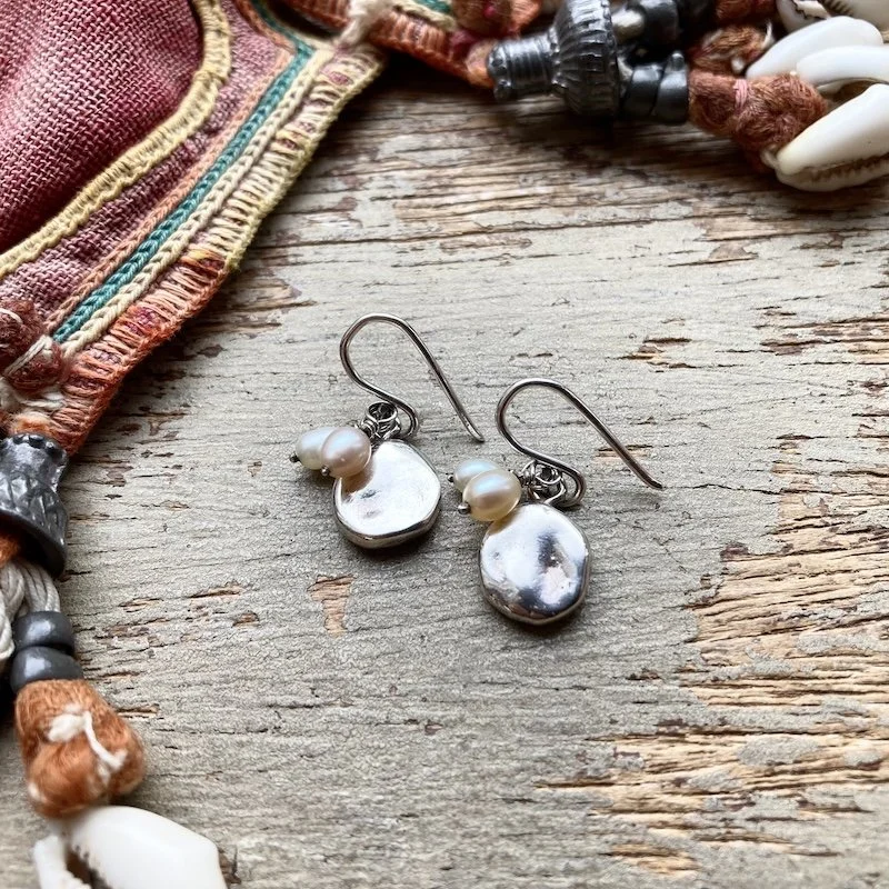 dreamy sterling silver and seed pearl earrings 2.jpeg
