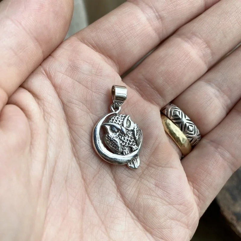 sterling silver owl and moon pendant 3.jpeg