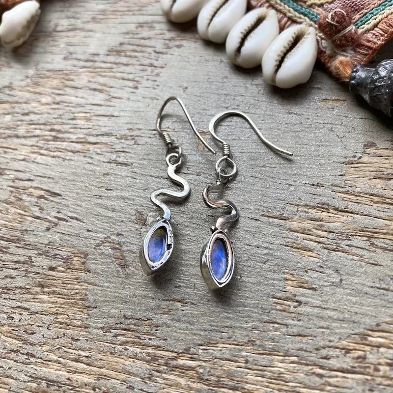 wavy sterling silver rainbow moonstone earrings 2.jpeg