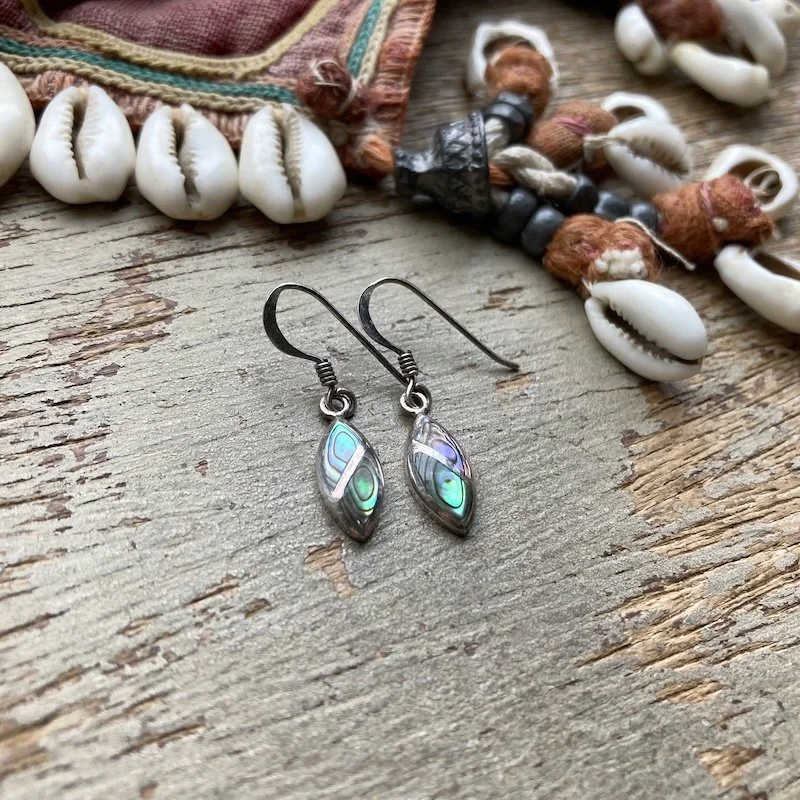 vintage sterling silver abalone shell earrings 2.jpeg