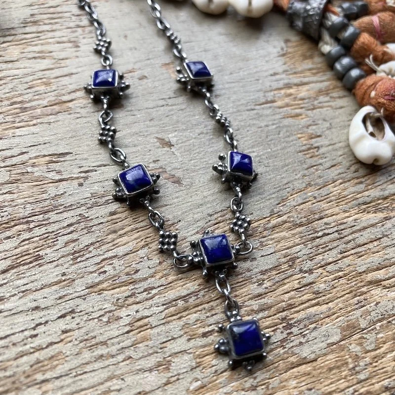 Indian sterling silver and lapis lazuli necklace 2.jpeg
