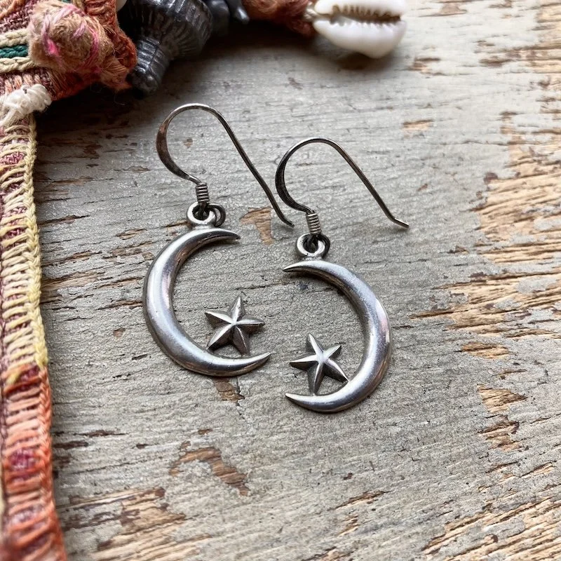 vintage sterling silver moon and star earrings 2.jpeg