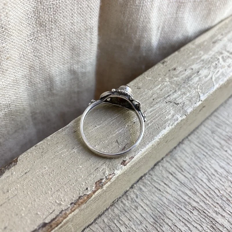 vintage ornate sterling silver and amber ring 2.jpeg