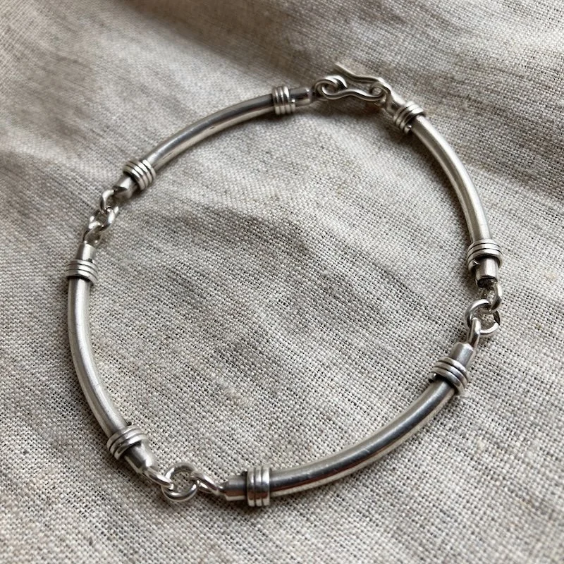 Funky Vintage Mexican Sterling Silver Bracelet
