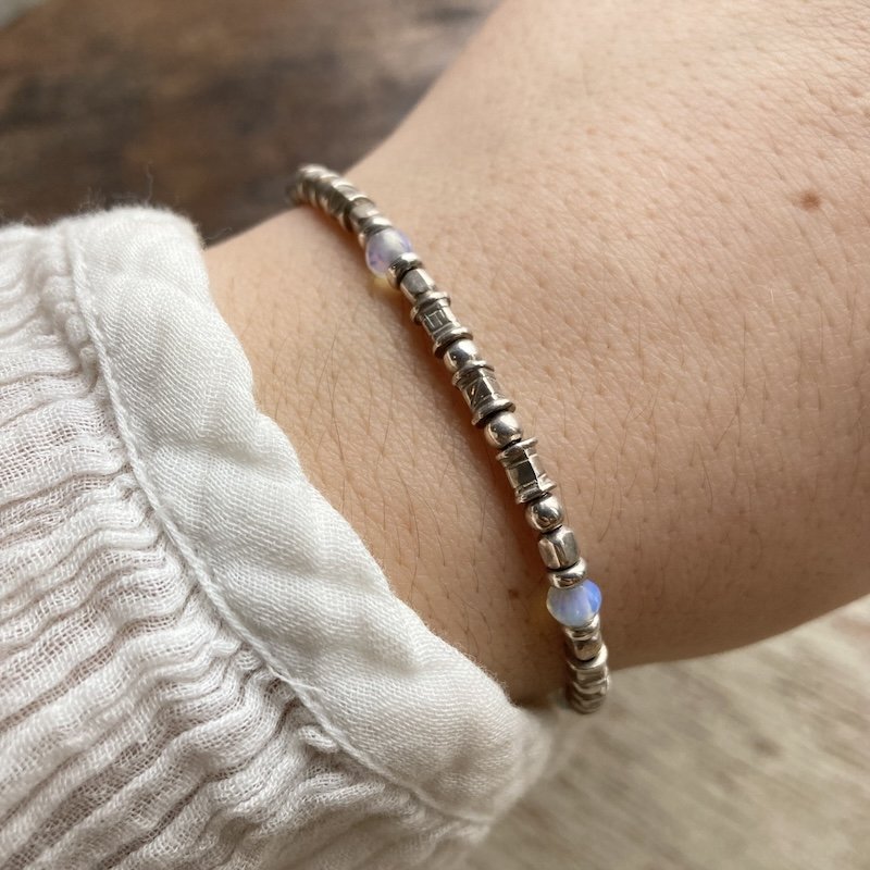 vintage sterling silver beaded bracelet 4.jpeg