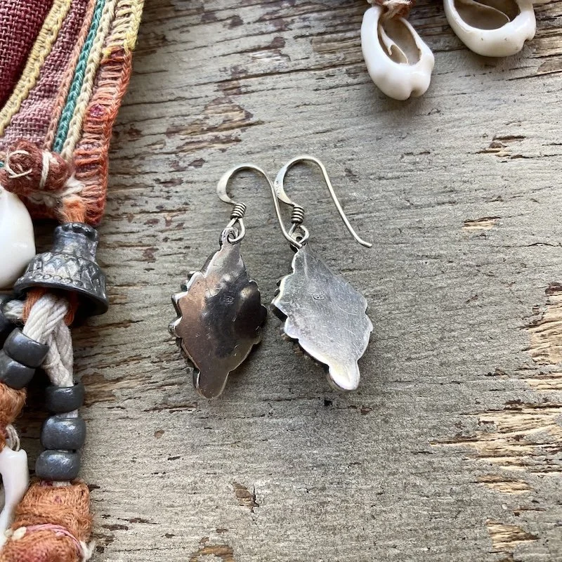 vintage ornate sterling silver carnelian earrings 3.jpeg