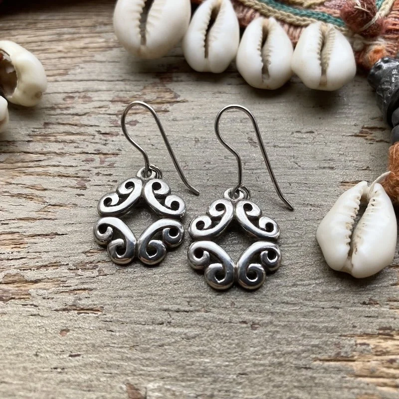 vintage ornate solid silver earrings 1.jpeg