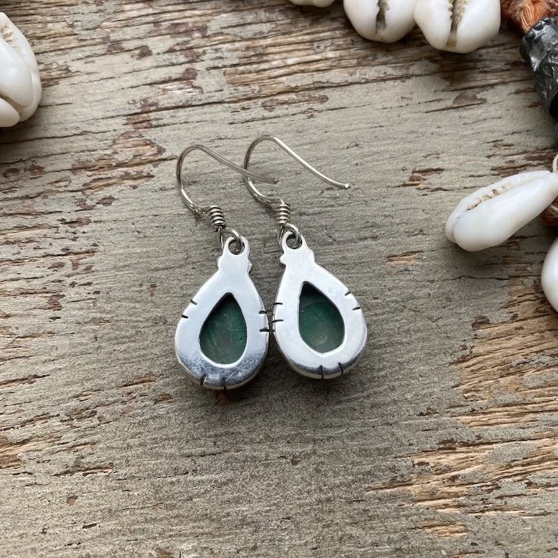 sterling silver malachite teardrop earrings 3.jpeg
