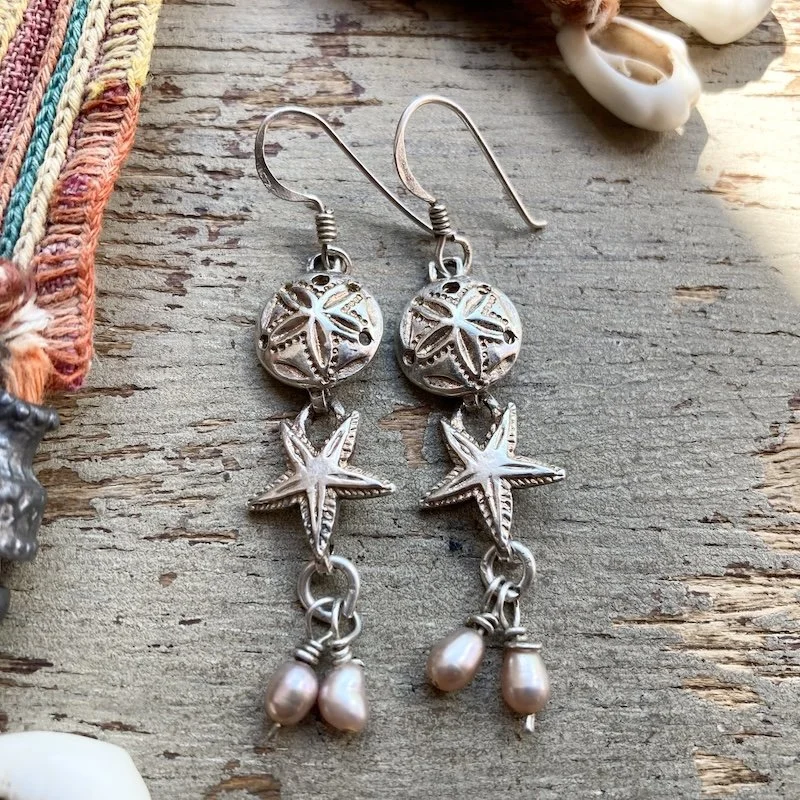 vintage sterling silver seaside earrings with pearls 1.jpeg