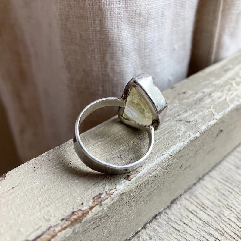 sterling silver and raw lemon quartz ring 2.jpeg