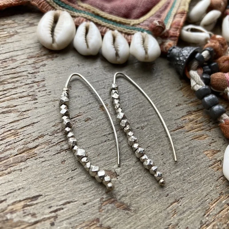 sterling silver beaded threader earrings 2.jpeg