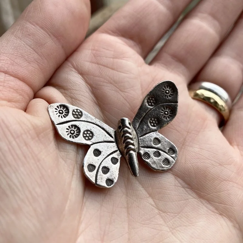 solid pure silver hill tribe butterfly pendant 3.jpeg