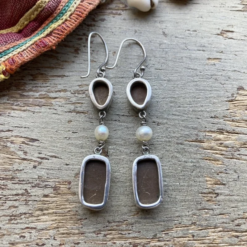 sterling silver, turquoise and pearl earrings 3.jpeg