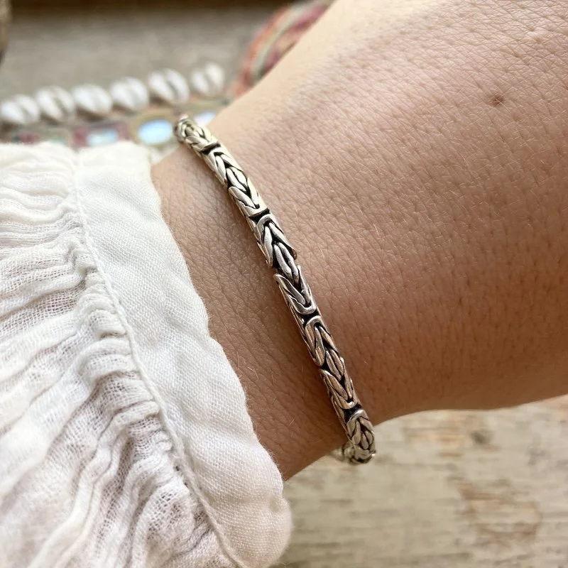 sterling silver Byzantine link bracelet 4.jpeg