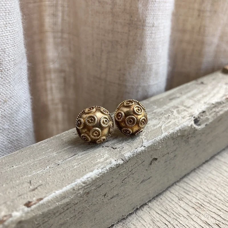 funky vintage sterling silver gilt earrings 1.jpeg