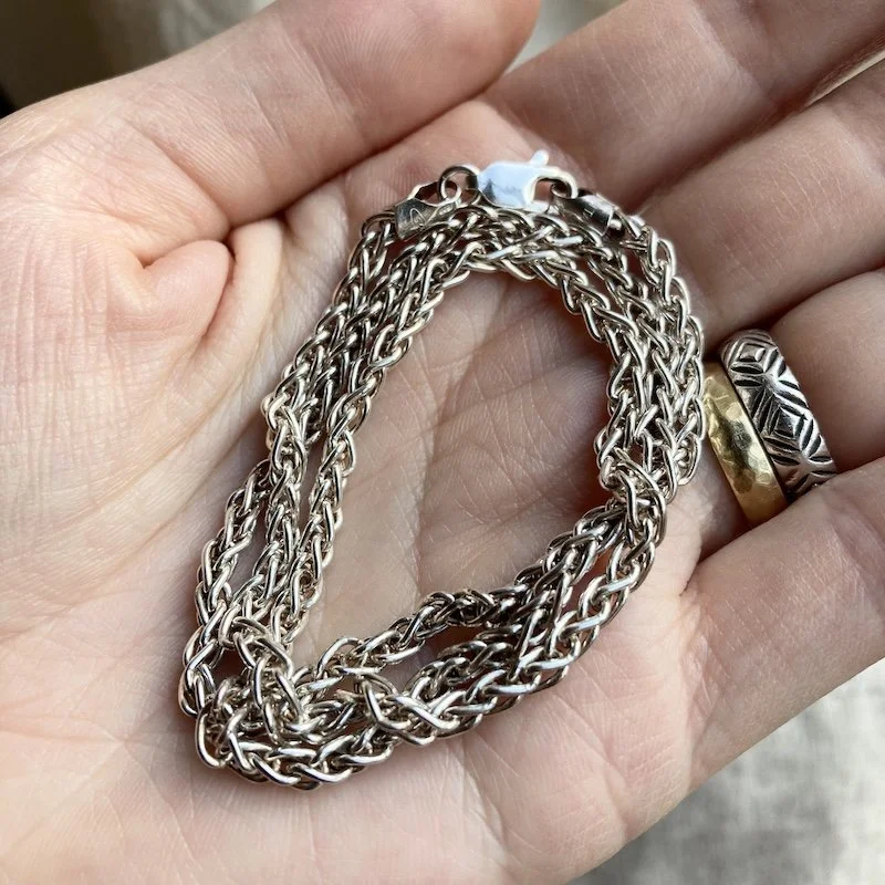 vintage sterling silver wheat chain 5.jpeg