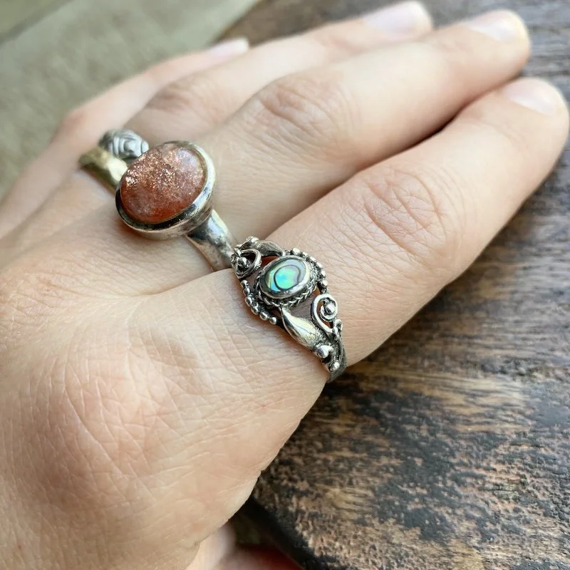 ornate sterling silver and abalone shell ring 4.jpeg