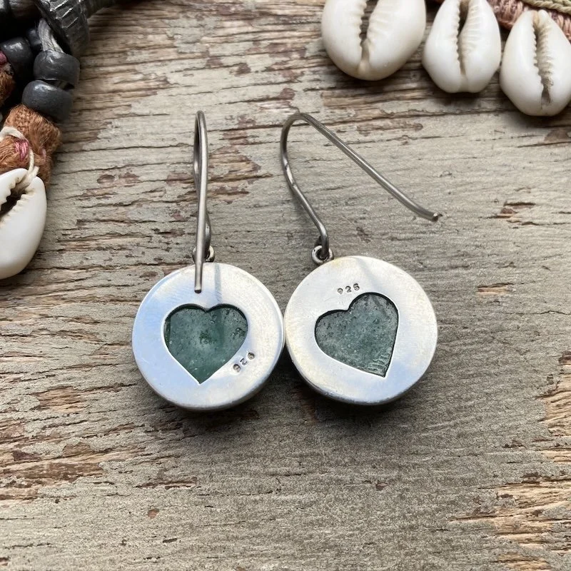 handmade sterling silver aventurine earrings 2.jpeg