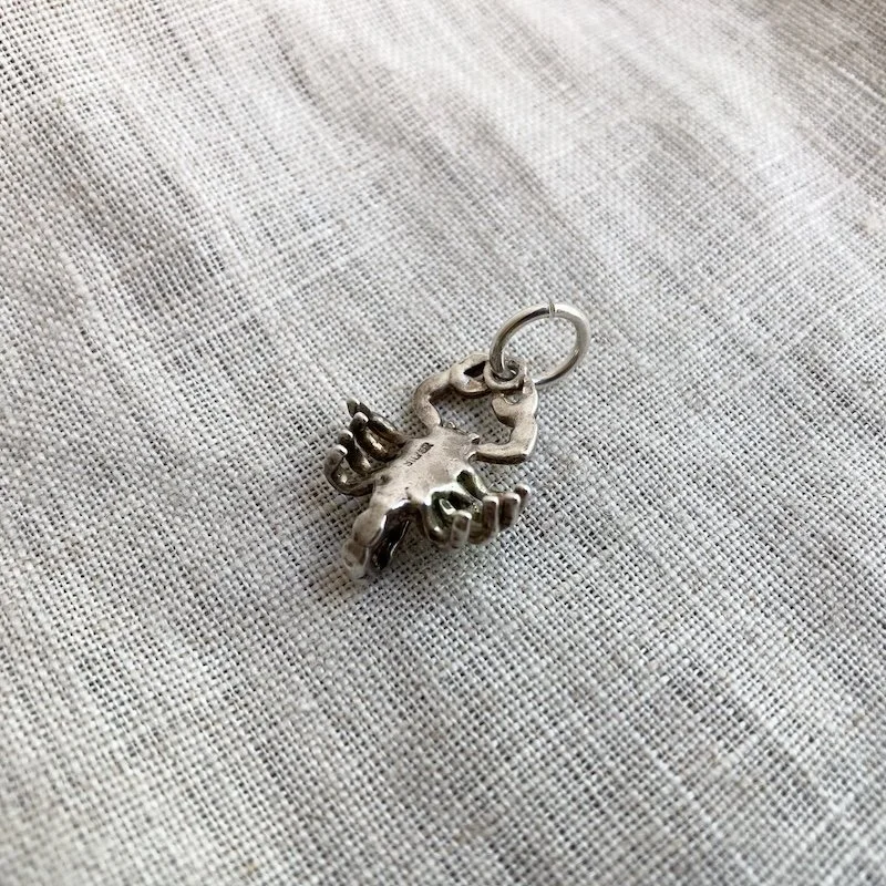 vintage solid silver scorpion pendant 3.jpeg