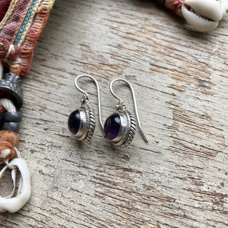 ornate sterling silver and amethyst earrings 1.jpeg
