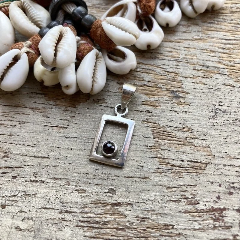 simple sterling silver and garnet pendant 1.jpeg