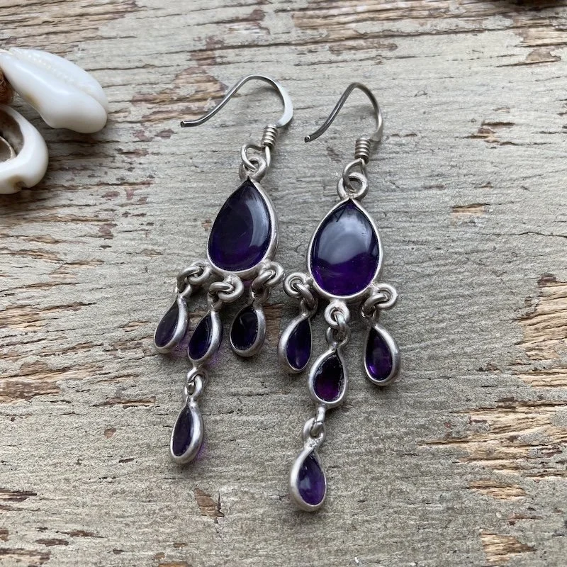 sterling silver dangly amethyst earrings 3.jpeg