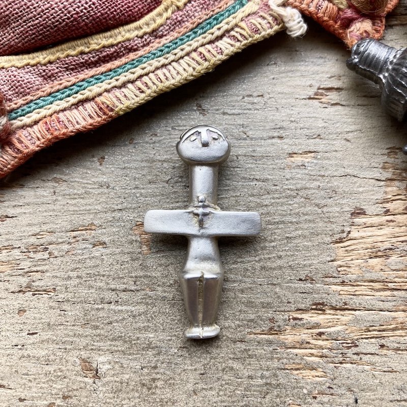 Vintage Solid Silver Fertility Goddess Pendant