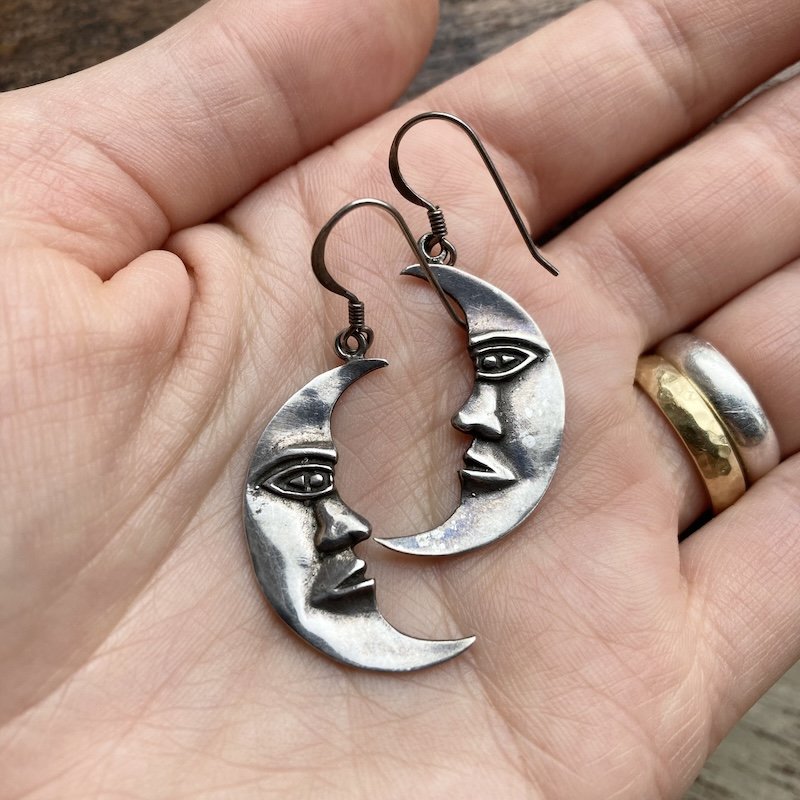 vintage sterling silver moon earrings 4.jpeg