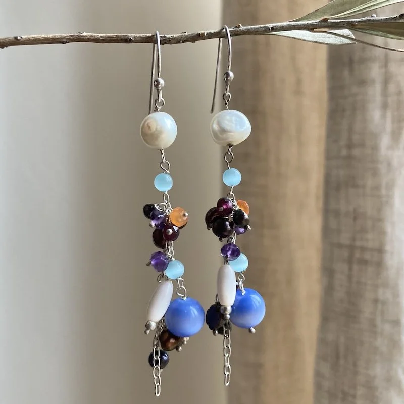 silver dangly beaded earrings 4.jpeg