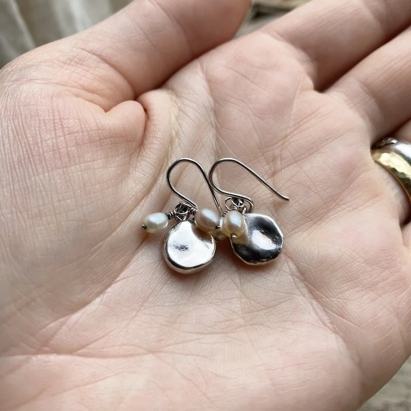 dreamy sterling silver and seed pearl earrings 4.jpeg