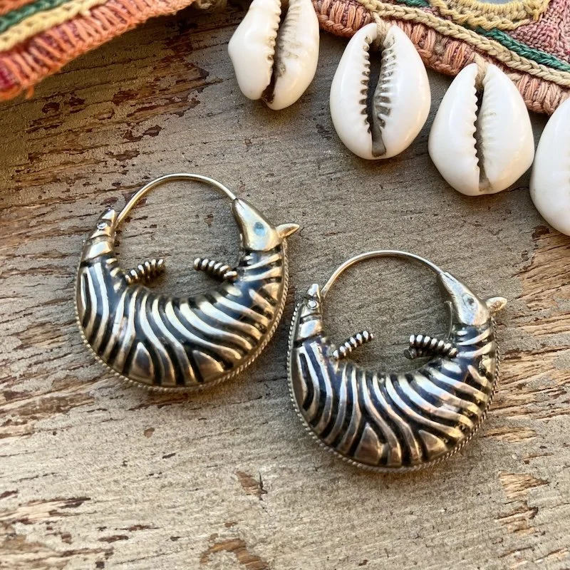 vintage sterling silver armadillo earrings 2.jpeg