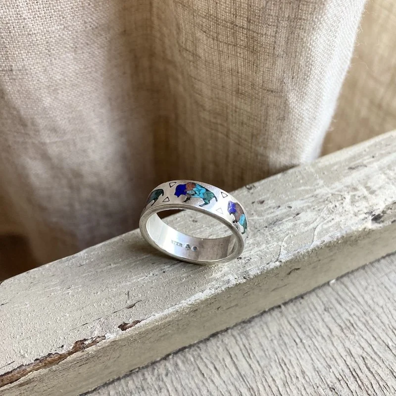 vintage Southwestern sterling silver bison ring 5.jpeg