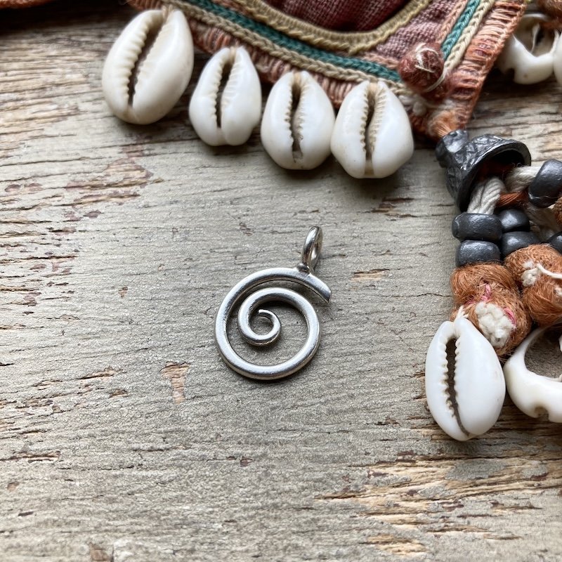 Funky Little Sterling Silver Spiral Pendant