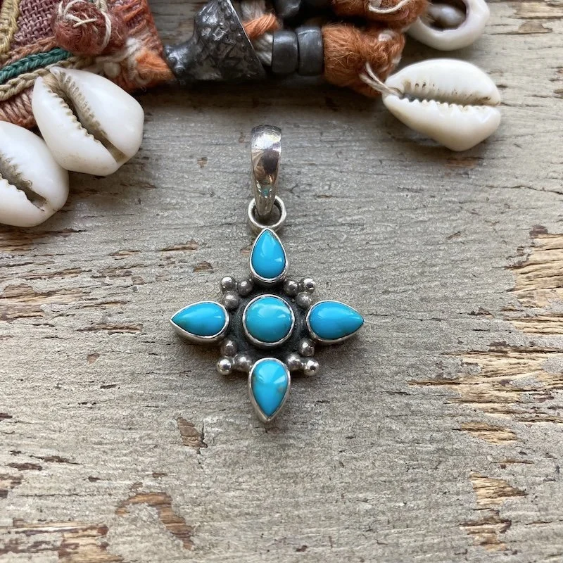 Indian sterling silver turquoise pendant 1.jpeg