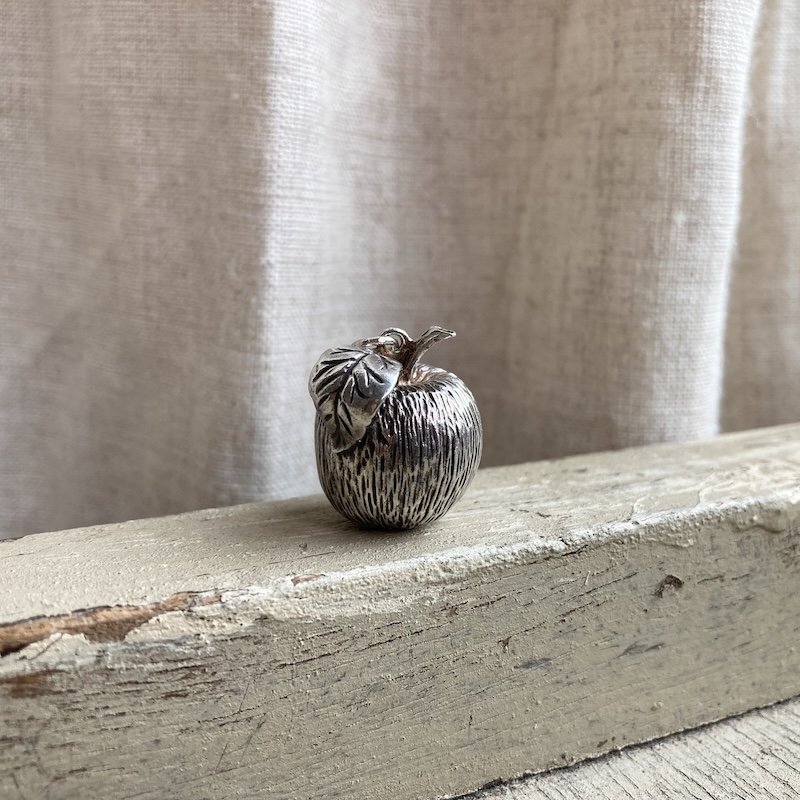 Wonderful Vintage Sterling Silver Apple Pendant