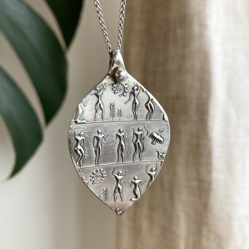 Sterling silver nature worship necklace 3.jpeg
