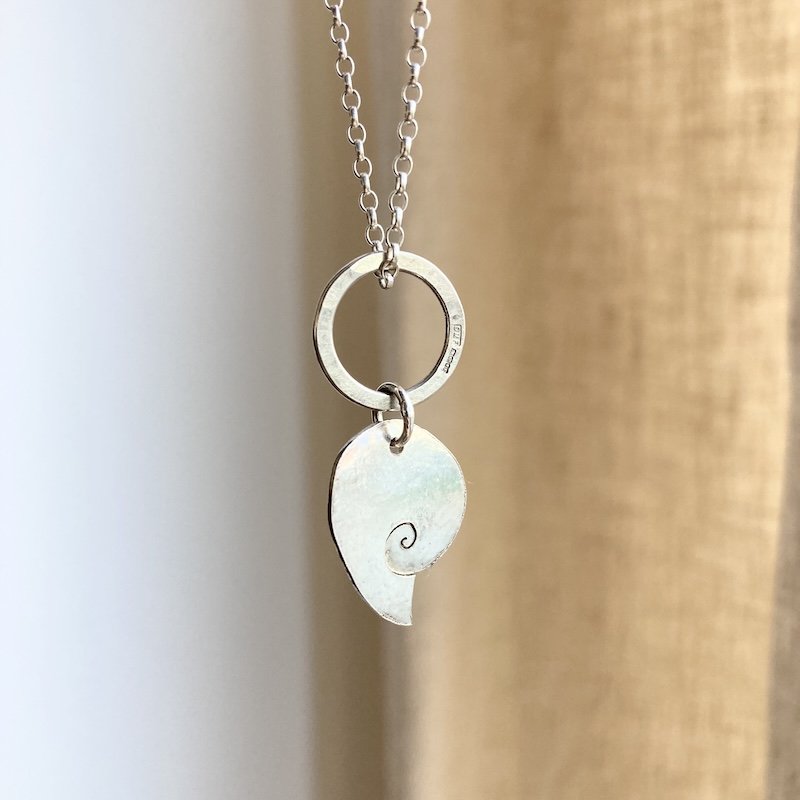 handmade sterling silver spiral necklace 4.jpeg