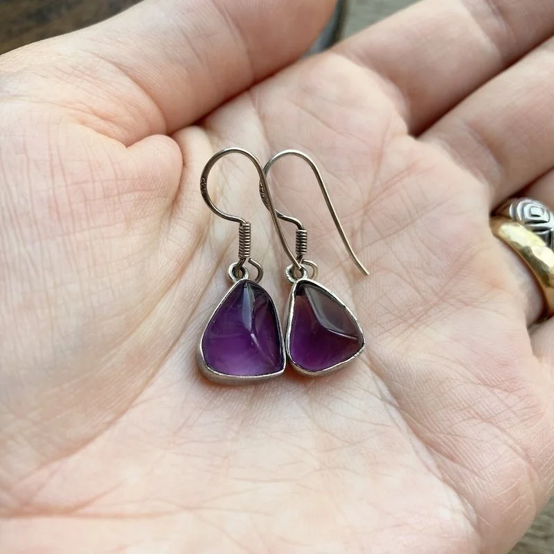 vintage sterling silver amethyst crystal earrings 4.jpeg