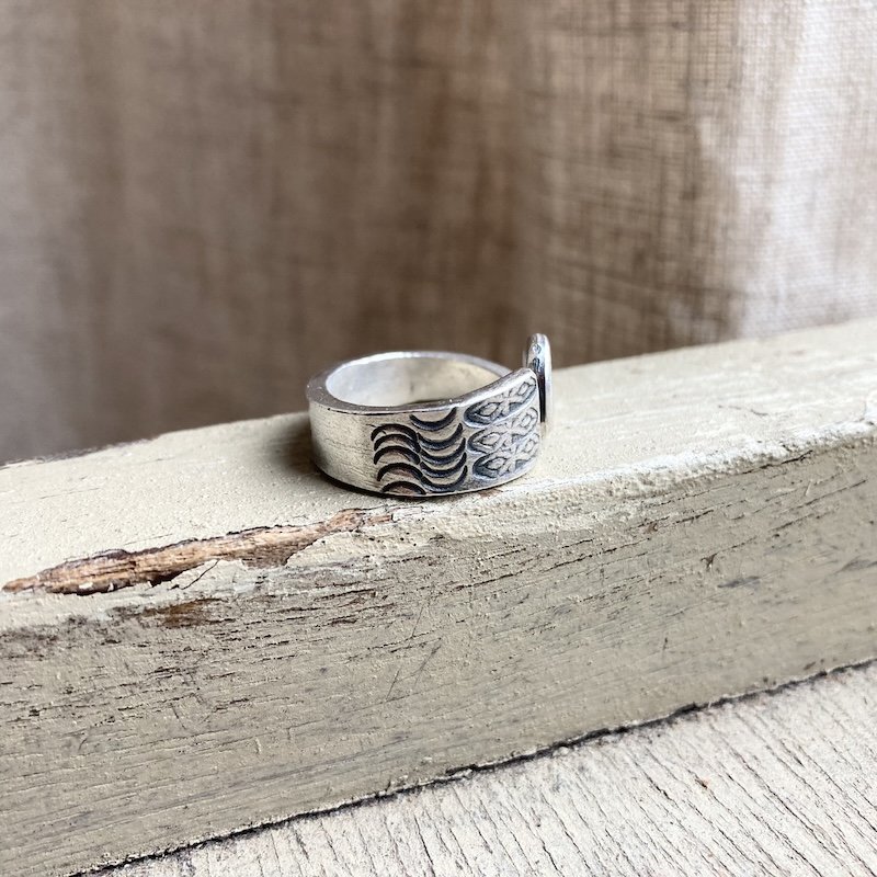 Beautiful Solid Pure Silver Hill Tribe Ring