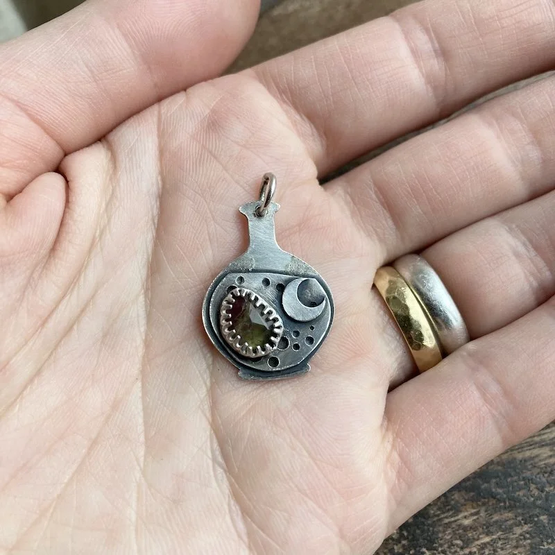 sterling silver celestial tourmaline potion bottle pendant  3.jpeg