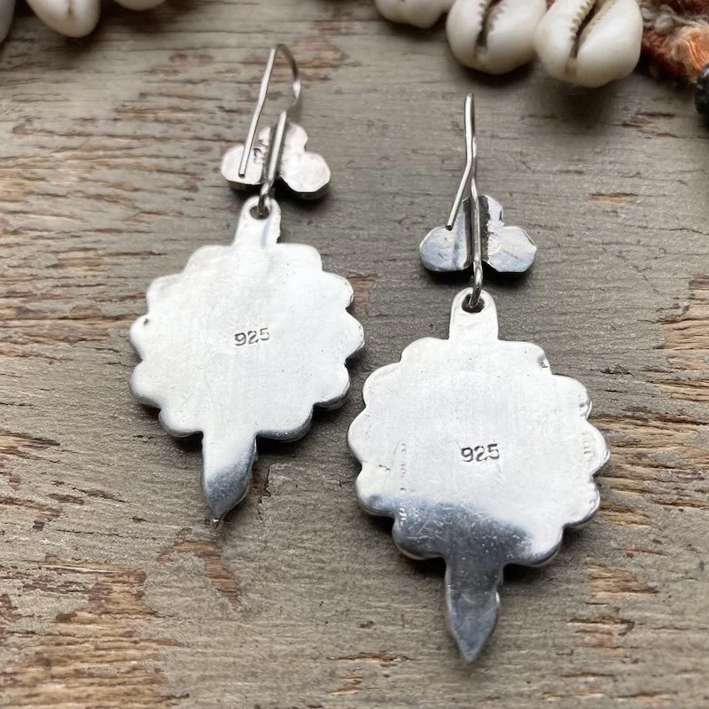 vintage sterling silver and turquoise earrings 3.jpeg