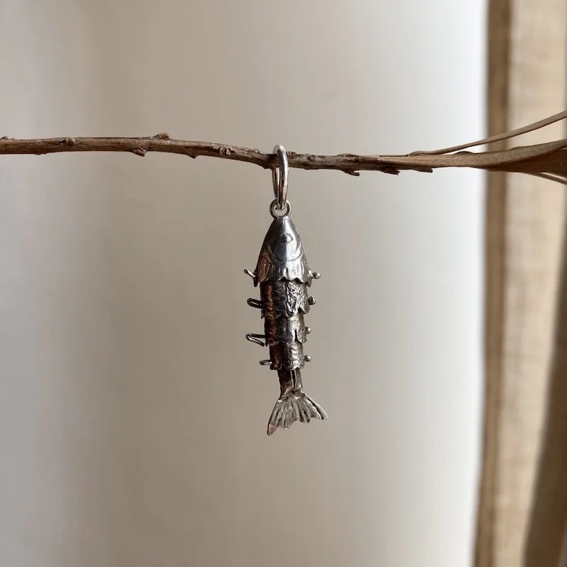 vintage sterling silver articulated fish pendant 3.jpeg
