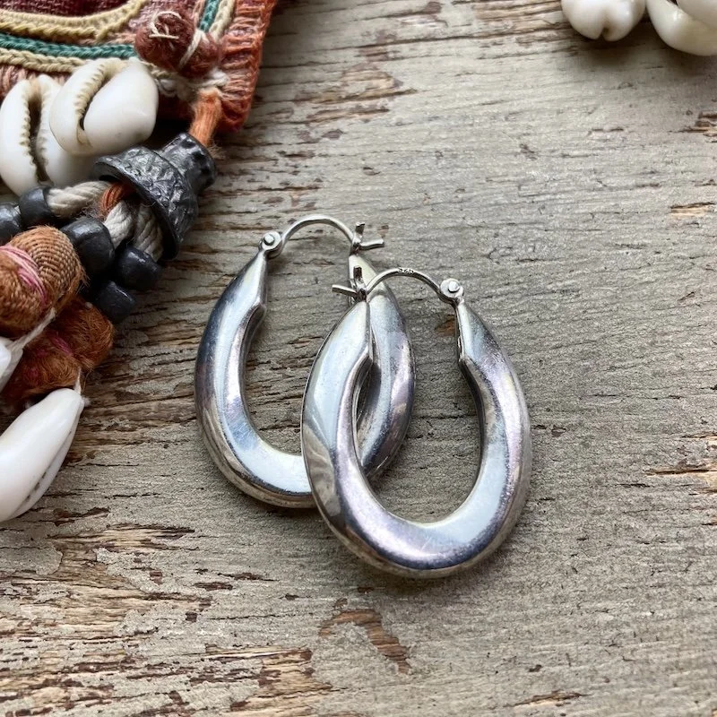 vintage sterling silver oval hoops 2.jpeg