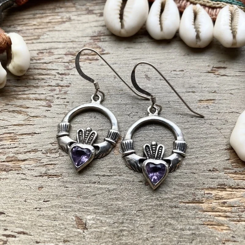 sterling silver claddagh earrings 1.jpeg