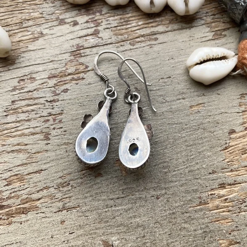 vintage ornate sterling silver rainbow moonstone earrings 4.jpeg