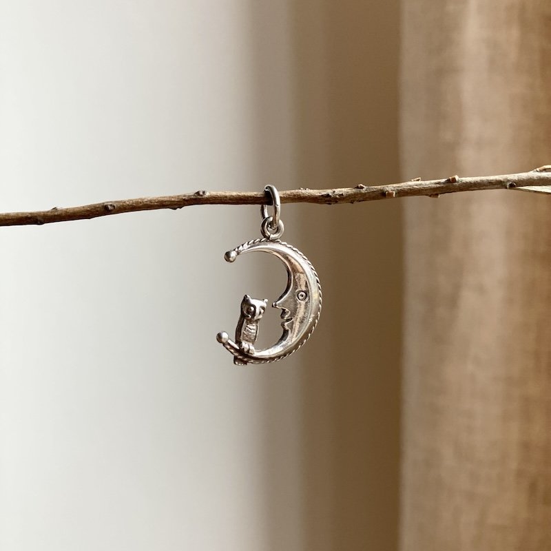 whimsical sterling silver moon and owl pendant 4.jpeg