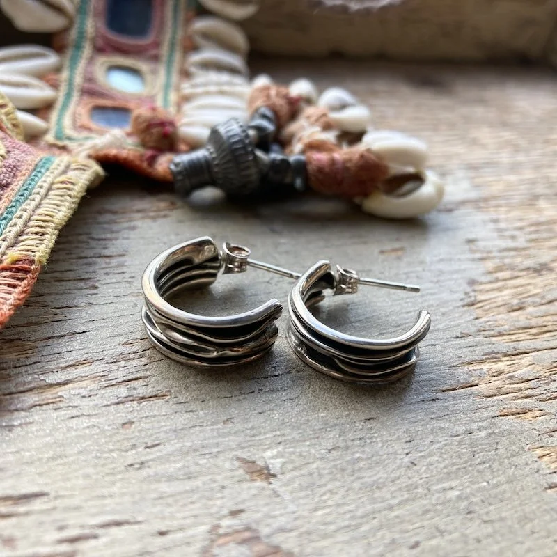 textured solid silver half hoops 3.jpeg