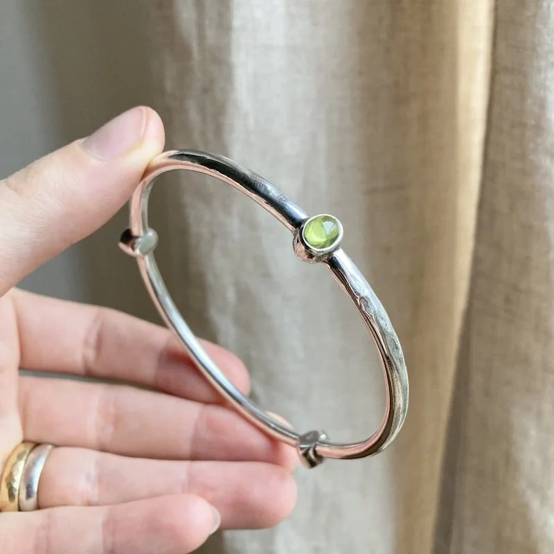 sterling silver and peridot bangle 4.jpeg