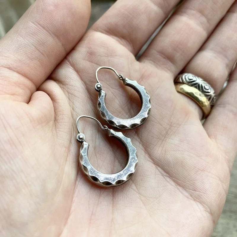 vintage sterling silver Creole hoops 3.jpeg